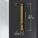 preview thumbnail 24 of 31, VIGO Orchid 2-Jet Retro-fit Shower Panel System with Shower Head and Handheld Shower