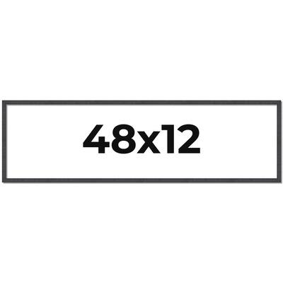 48x12 Frame Brown Picture Frame - Complete Modern Photo Frame Includes