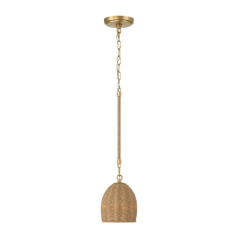 Jace 1 Light Soft Gold Mini Pendant