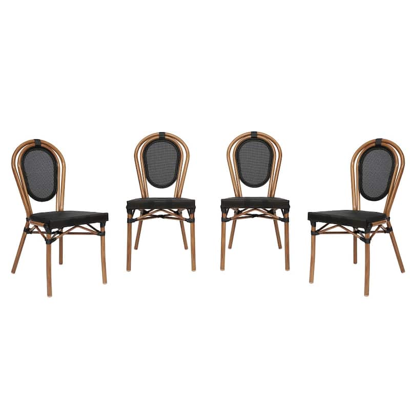 Stacking Bistro Chairs with Metal Frames