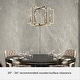 preview thumbnail 5 of 10, Hunter Zoanne 6-Light Modern Geometric Chandelier - Entry, Dining Room - Contemporary, Transitional