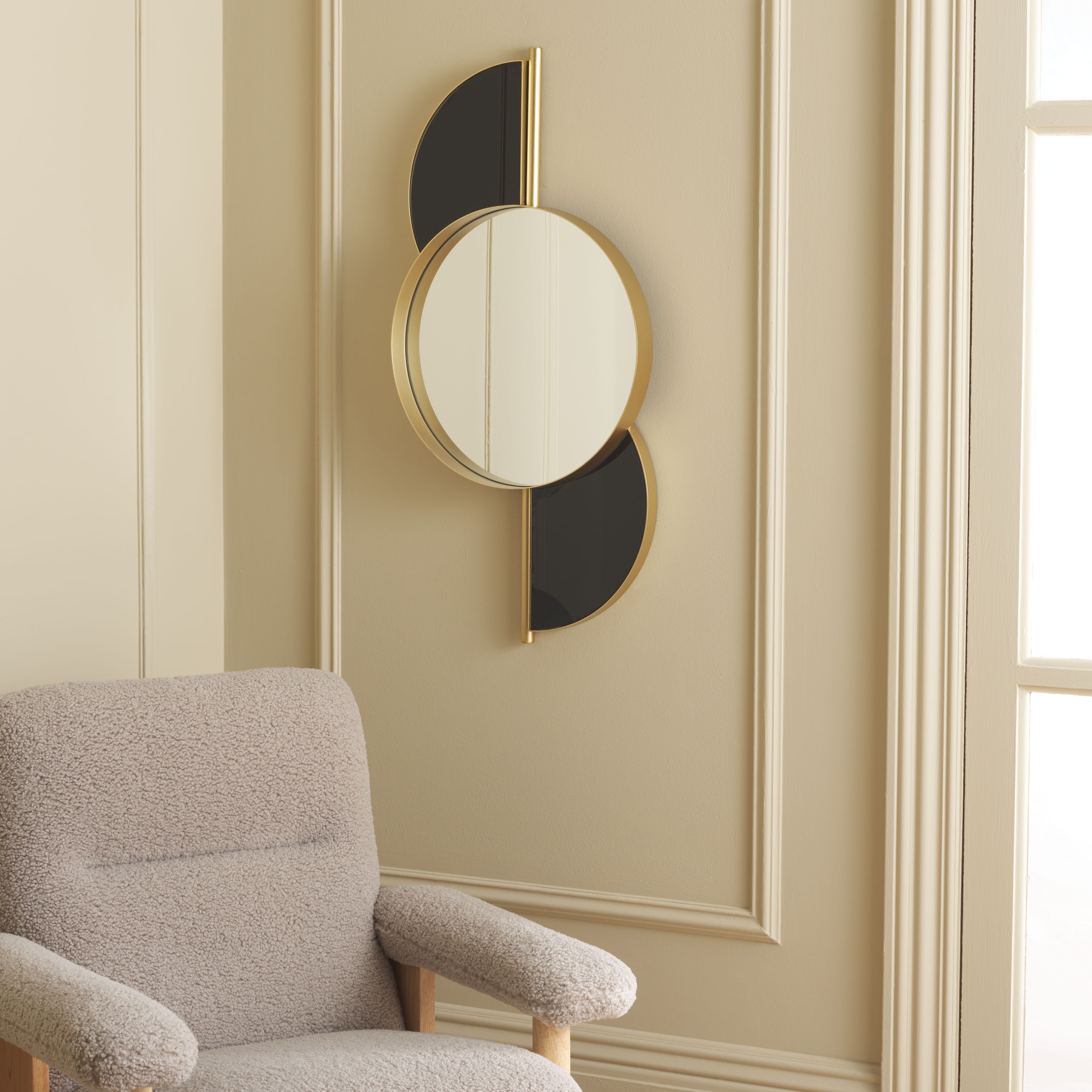 SAFAVIEH Nayeli Mid-Century Modern 17 x 35-inch Decorative Accent Mirror - 16.5 In. W x 3 In. D x 35 In. H