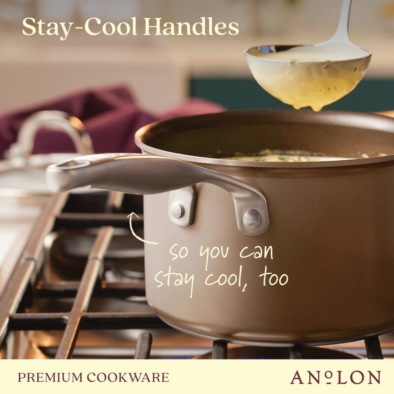 Anolon Ascend Hard Anodized Nonstick Saucepan with Lid