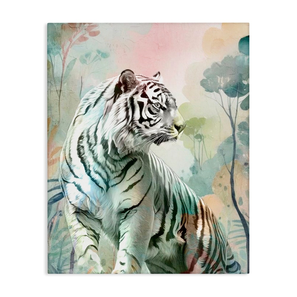 Stupell Soft Gazing Tiger Canvas Wall Art Design By Kim Allen