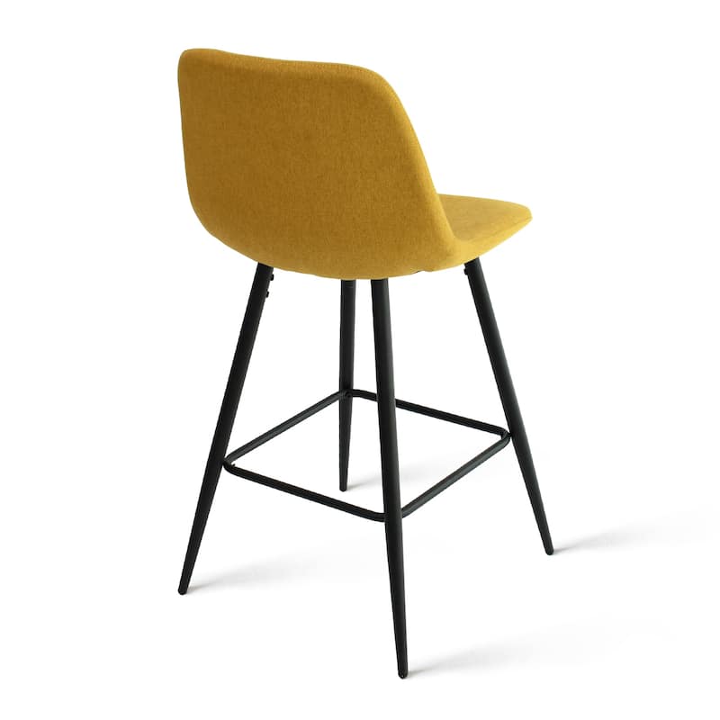 Fabric Upholstered 26" Counter Stool (Set of 2) - 38"x19"x19"