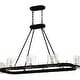 preview thumbnail 2 of 6, Gloucester 8-Light Matte Black Linear Chandelier