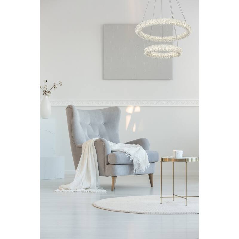 Indigo Home 24 inch Adjustable LED Chandelier