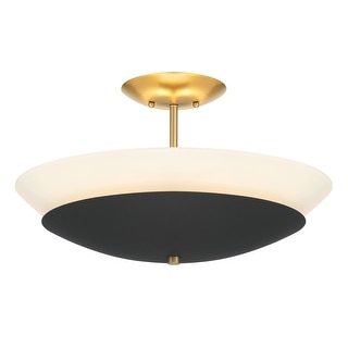 Minka Lavery 1701 Bax 3 Light 19" Wide Semi-Flush Bowl Ceiling Fixture