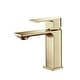preview thumbnail 1 of 34, Lead-free Solid Brass Single Handle Bathroom Vanity Faucet with Hose Brushed Gold