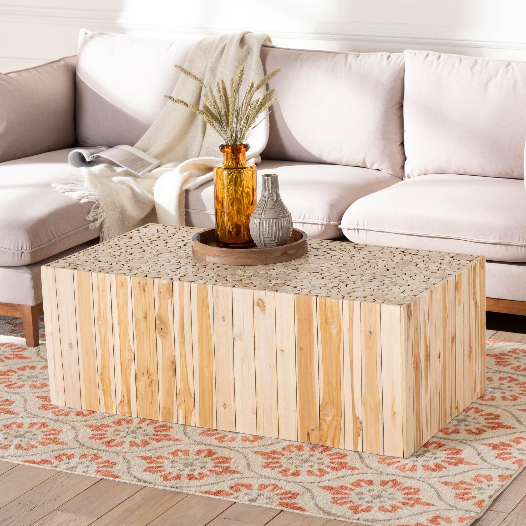 Indoor teak wood coffee table 2025
