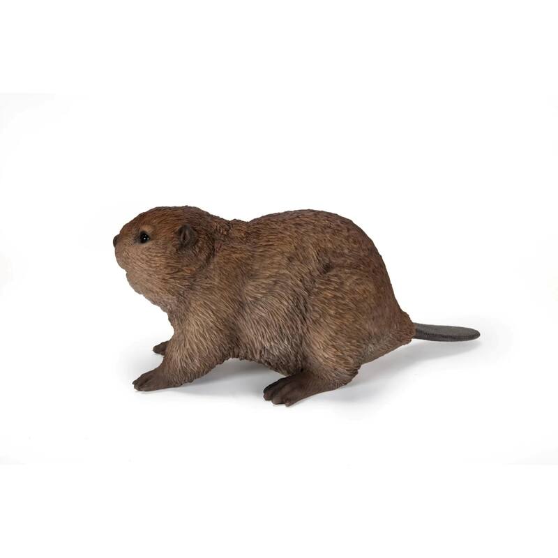 American Beaver Cub Outdoor Garden Statue - 13.75"