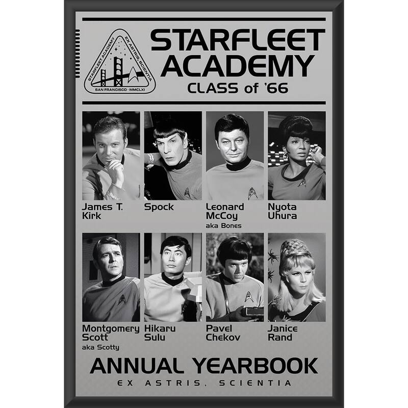 Star Trek- Academy Class of 66 Framed Art Poster - 24 x 36 Inch