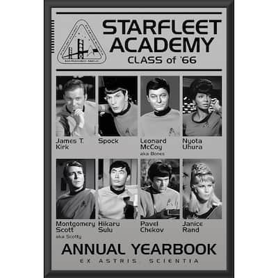 Star Trek- Academy Class of 66 Framed Art Poster - 24 x 36 Inch