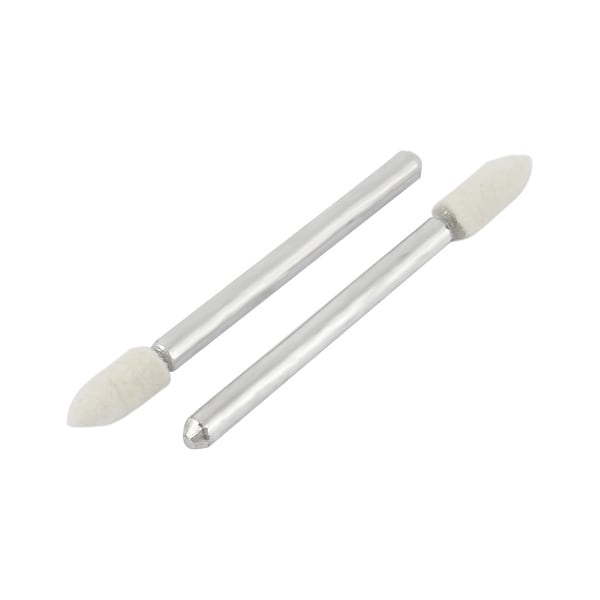 3mm x 10mm Cone Head Diamond Mounted Point Buffing Bits 2 Pcs