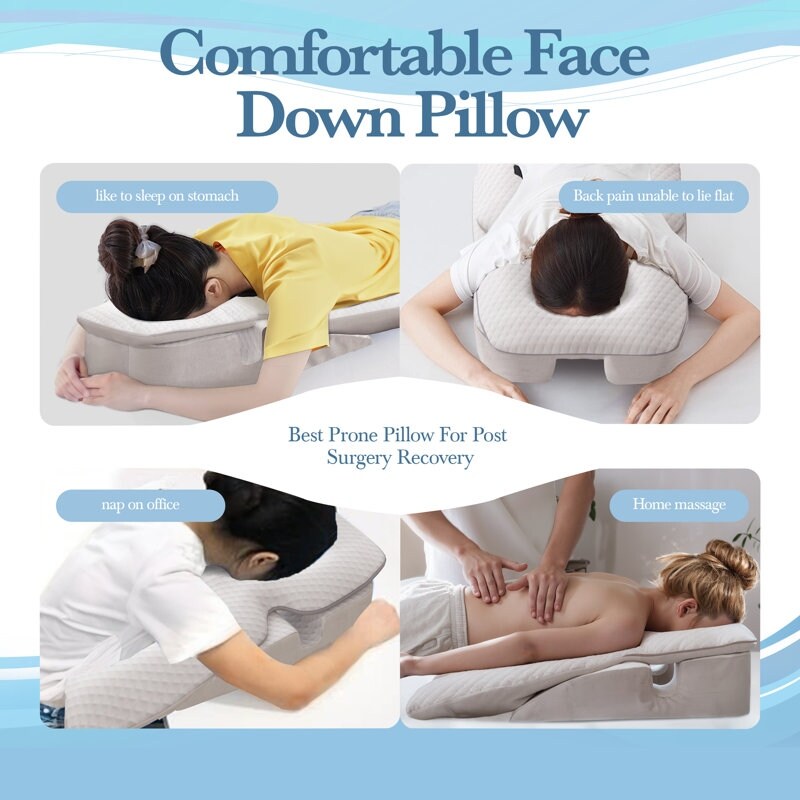 Face Down Pillow for Sleeping with Bed Wedge Prone Pillow for Eye Surgery Home Massage Bed Bath Beyond 41253962