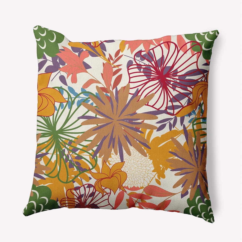 Jumble Floral Accent Pillow