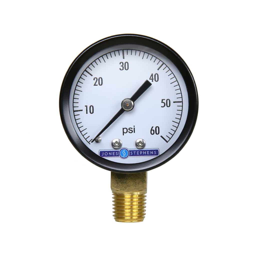 Jones Stephens G60060 2" 60 PSI Pressure Gauge