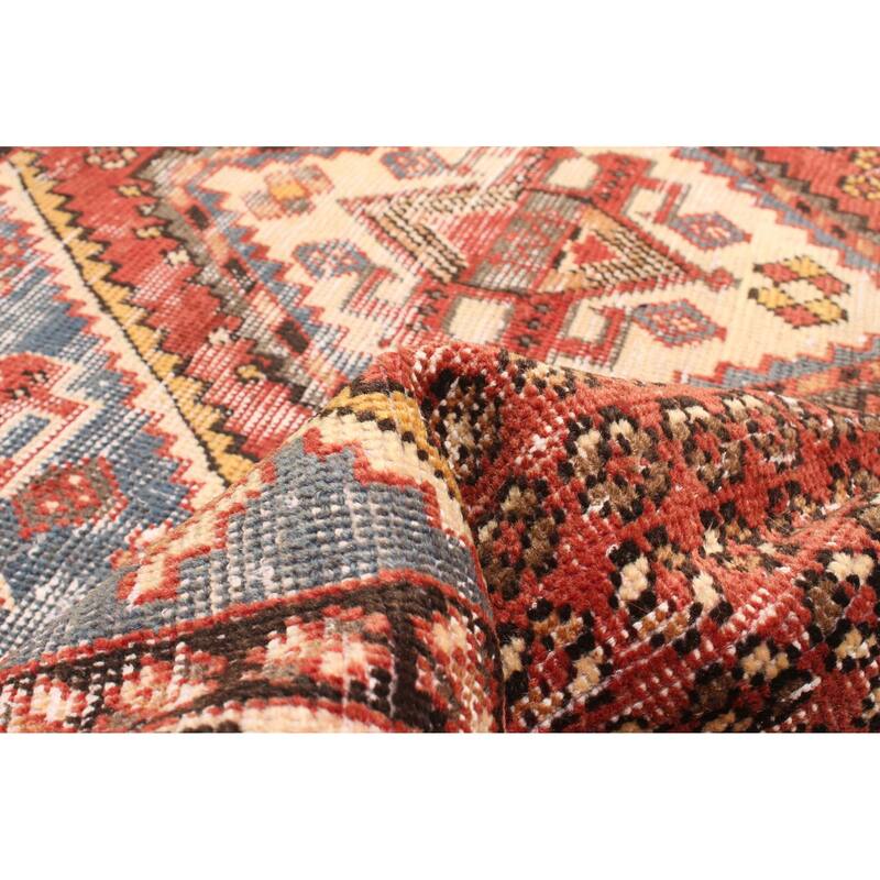 ECARPETGALLERY Hand-knotted Antalya Vintage Red Wool Rug - 4'7 x 5'11