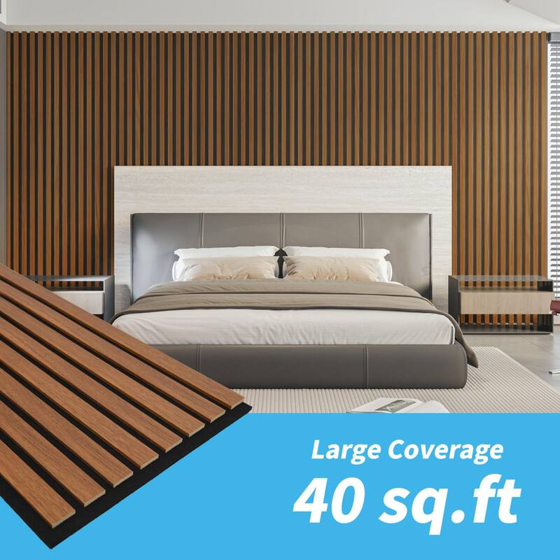 20pcs 24"x12" MDF Slat Wall Paneling Cover 40 Sq.Ft.