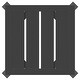 preview thumbnail 5 of 4, vidaXL Patio Table Anthracite 13.4"x13.4"x15" Steel