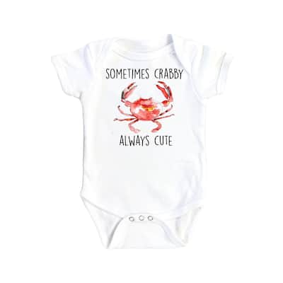 Crab Always Cute - Baby Boy Girl Clothes Infant Bodysuit Funny Cute Newborn