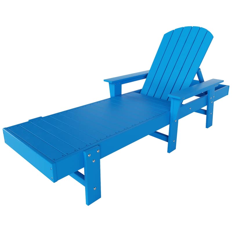 Polytrends Altura Poly Eco-Friendly All Weather Reclining Chaise Lounge with Arms