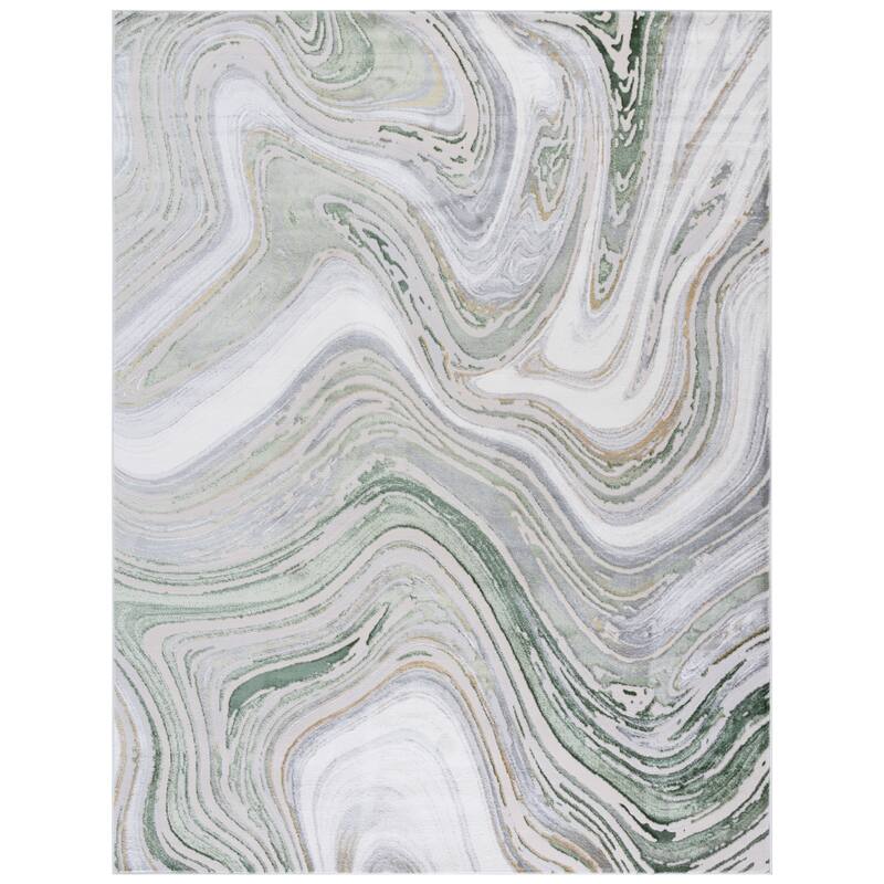 SAFAVIEH Prestige Veda Contemporary Rug - 9' x 12' - Ivory/Light Green
