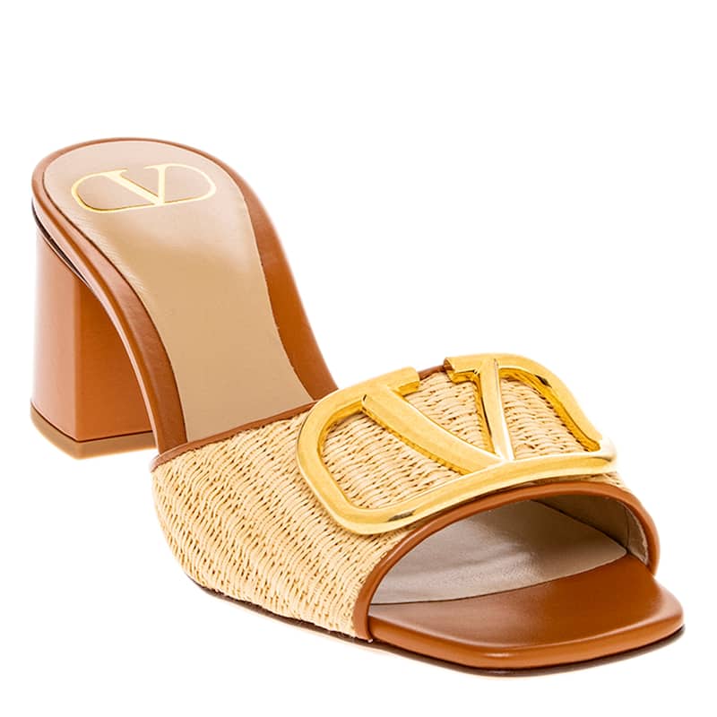 Valentino VLogo Signature Slide Sandals - 40 EU
