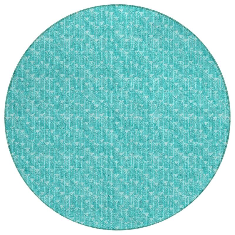 Pave Abstract Shapes Weather Resistant Timeless Fusion Outdoor Rug