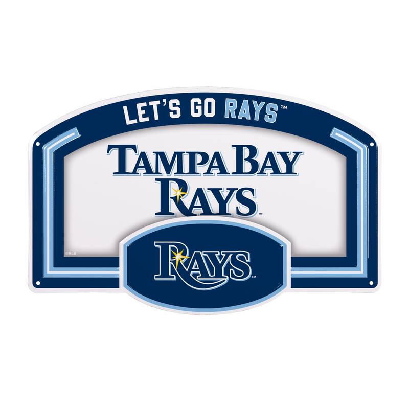 Tampa Bay Rays Embossed Steel Wall Sign, 11" x 17"
