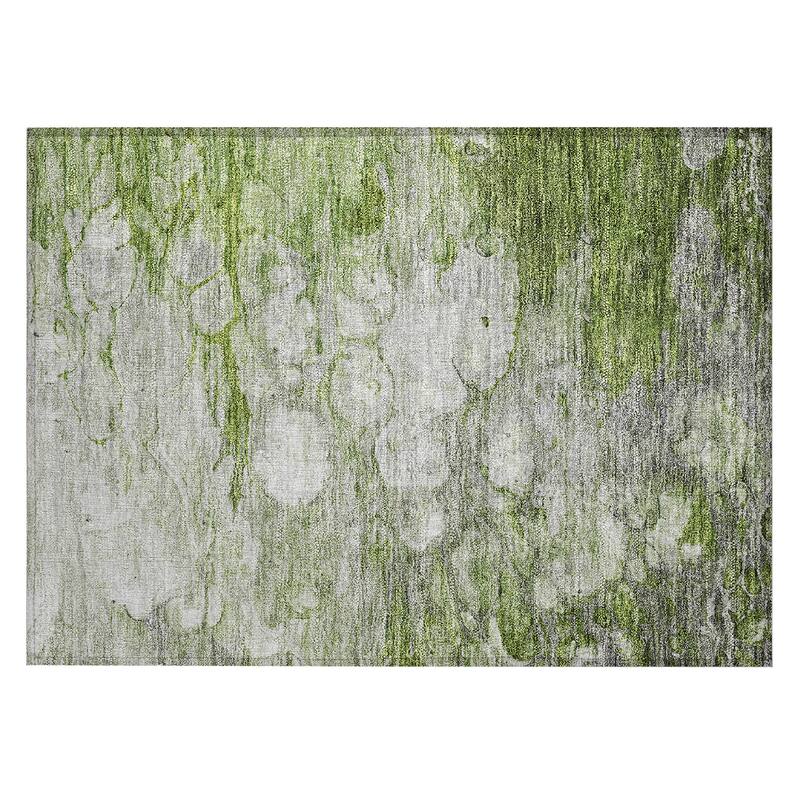 Machine Washable Indoor/ Outdoor Chantille Modern Abstract Rug