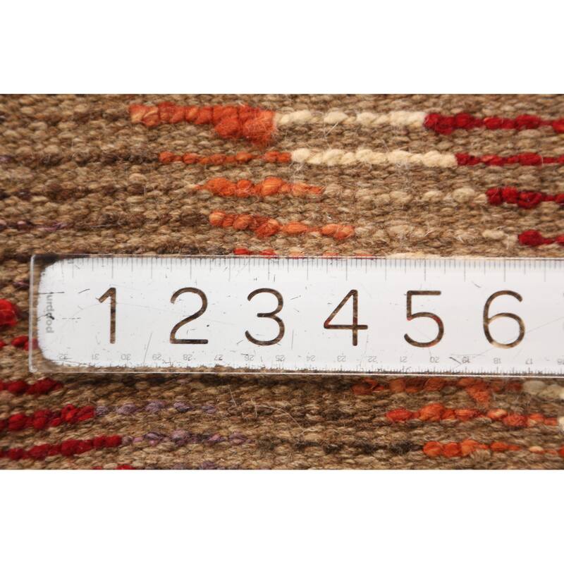 Chevron Style Moroccan Oriental Runner Rug Hand-Knotted Wool Carpet - 2'5" x 9'11"