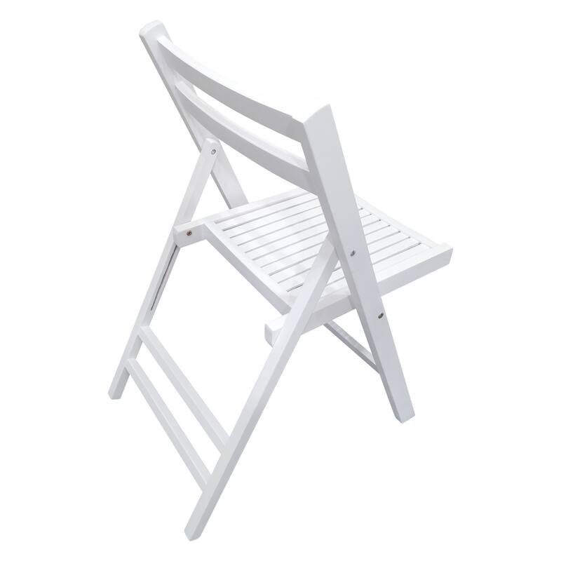 Furniture Slatted Wood Folding Special Event Chair - Wood,Set of 4, Folding Chair, Foldable Style