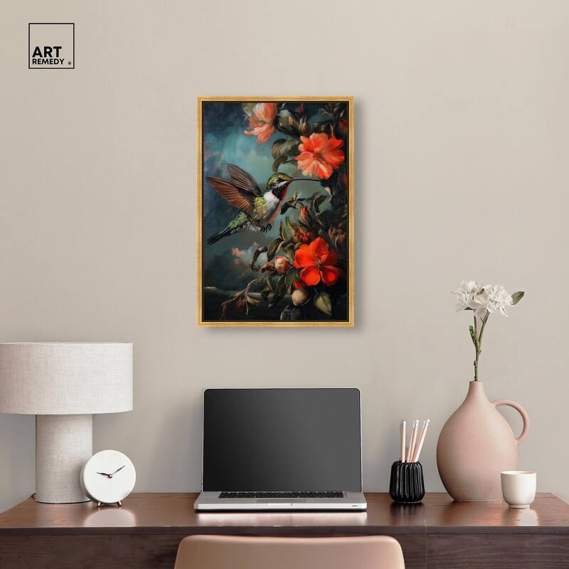 Whirring Wings II Canvas by Art Remedy