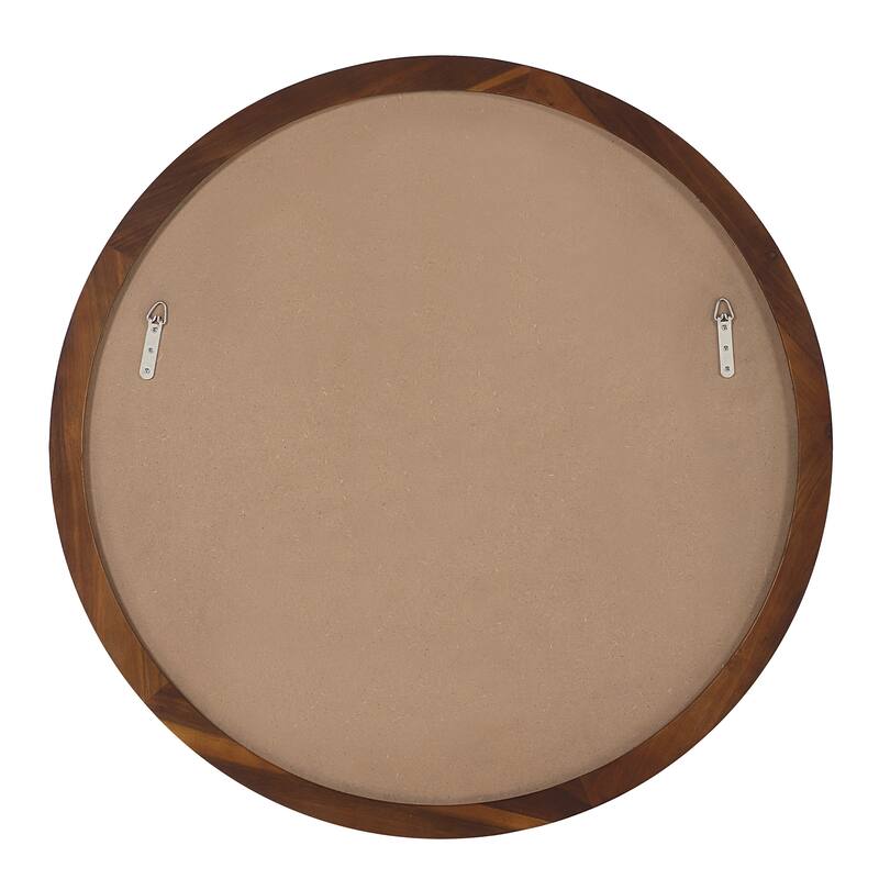 Renwil Cabiria 36" H x 36" W Wall Mirror, Brown