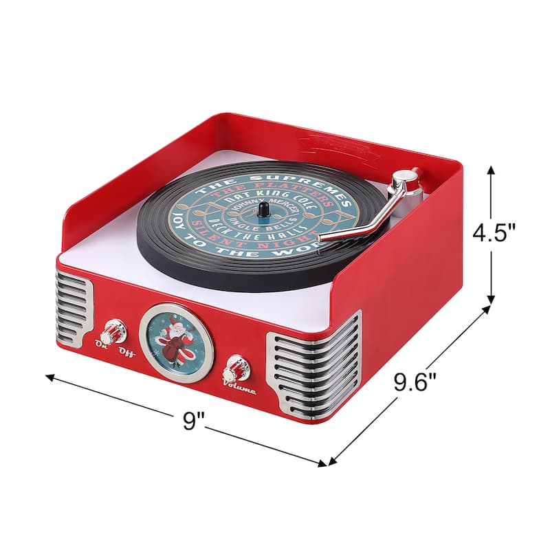 9in. Retro Record Player
