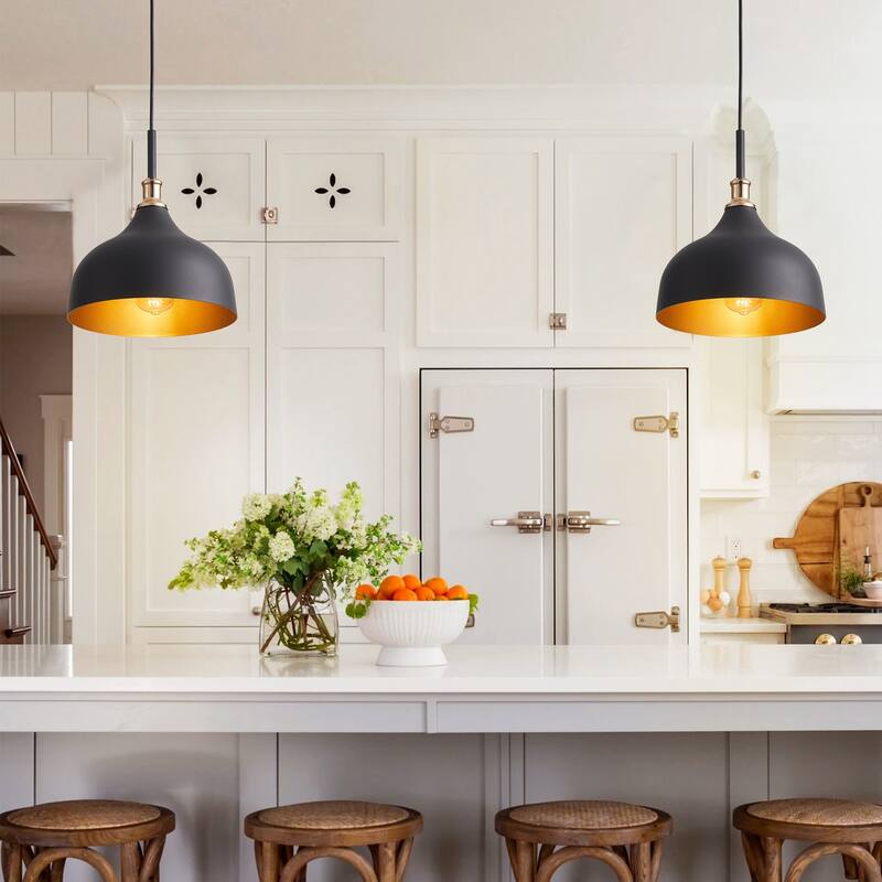 Vintage 1-Light Unique Dome Shape Pendant Lighting Fixture