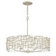preview thumbnail 2 of 0, Fredrick Ramond Farrah 6 Light 28" Wide Drum Chandelier with a Linen