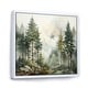 preview thumbnail 9 of 12, Designart "Pine Tree Misty Morning II" Landscapes Framed Wall Decor