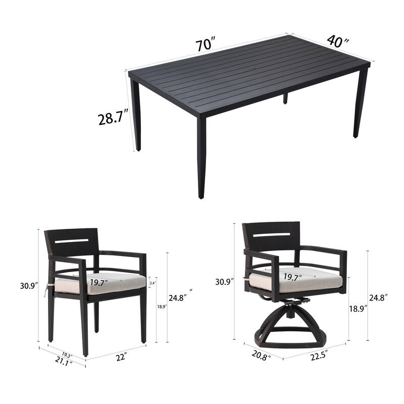 Patio Modern Dining Set