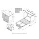 preview thumbnail 51 of 100, Nantucket Murphy Bed Chest with Built-in Charging Station White - Twin