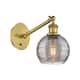 Option Brushed Brass / Light Smoke Deco Swirl