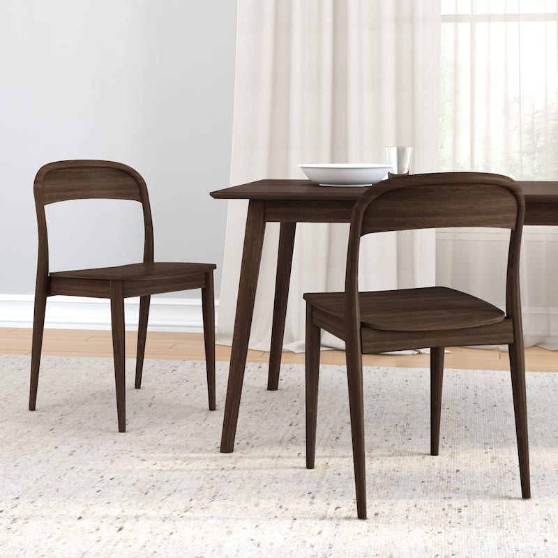 Plank and Beam Loar Mid-Century Modern Solid Wood Dining Chair