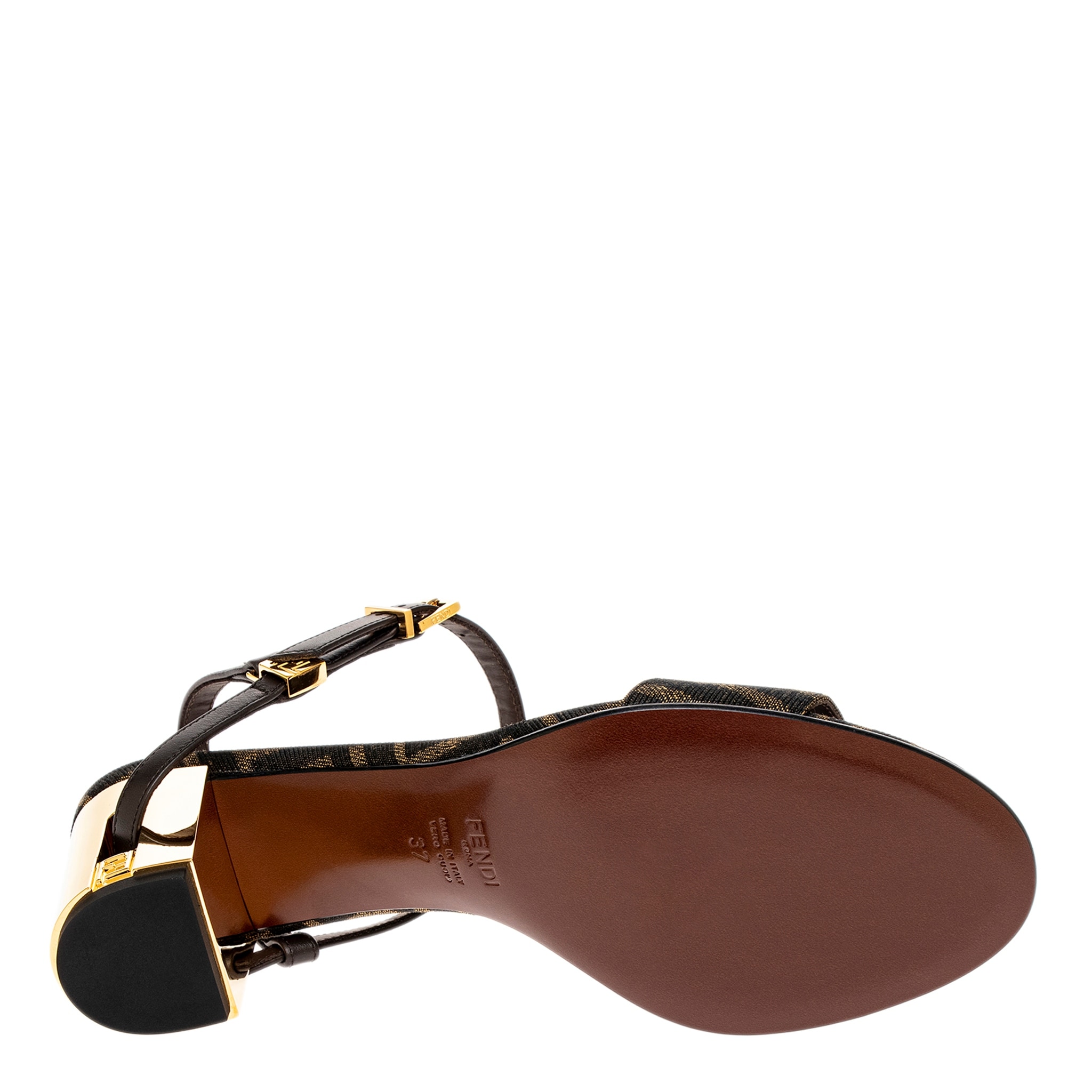 Fendi Delfina Heeled Sandals - Overstock - 42859980