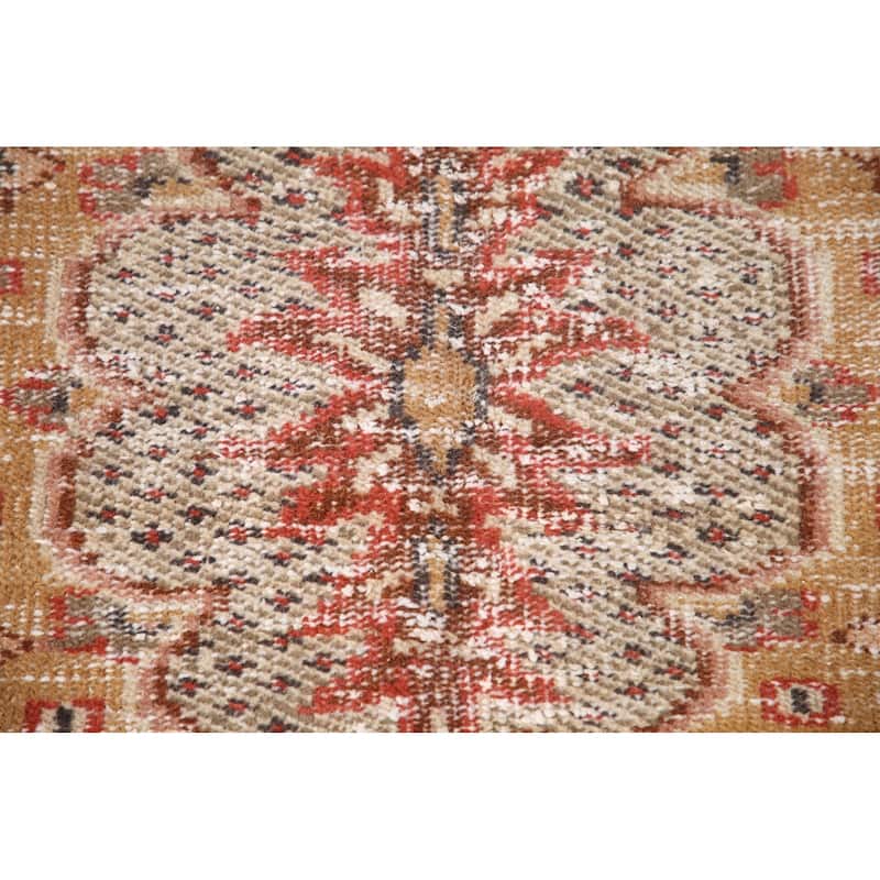 Distressed Sparta Turkish Vintage Rug Hand-Knotted Wool Carpet - 5'0"x 8'11"