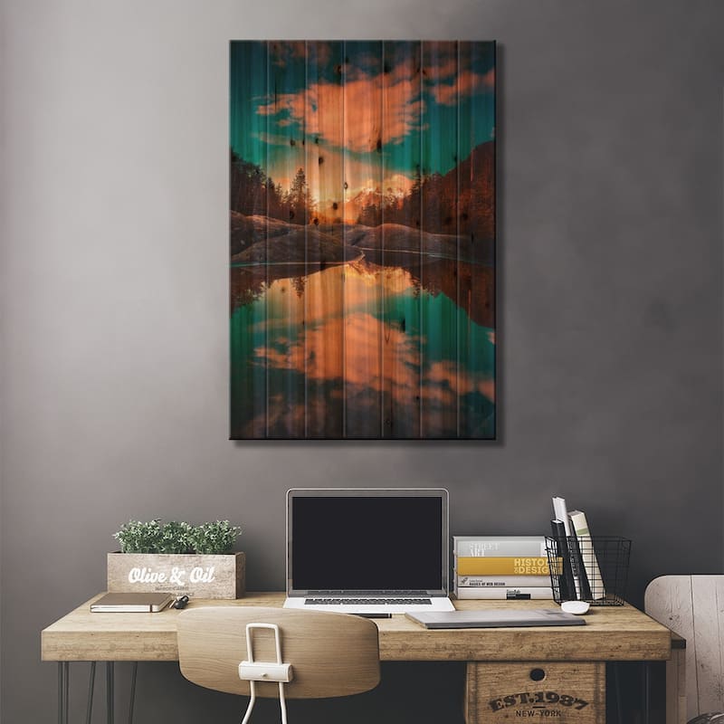 Collateral Colours Print On Wood by Zach Doehler - Multi-Color