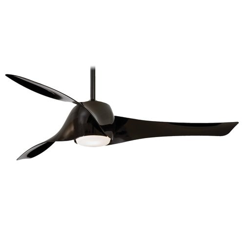 MinkaAire Artemis 3 Blade 58" Ceiling Fan - Light, Wall Control and Blades Included