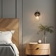 preview thumbnail 2 of 11, Modern Farmhouse 1-Light Mason Jar Wall Sconce Hand-blown Glass Bathroom Vanity Light - D 4.3" x H 9.4"