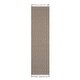 preview thumbnail 1 of 6, LOOM & LUXE Collection 2X8 Mocha/Geometric Area Rug - 96" D x 26" W x 0.28" H