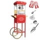 preview thumbnail 10 of 13, Vintage Style Popcorn Machine Popper with Cart and 4oz Kettle